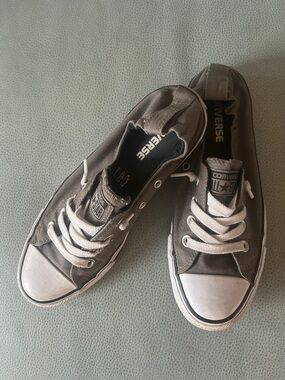 Converse Women's Chuck Taylor All Star Shoreline slip-on sneakers in grey